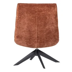 Fauteuils<WOOOD Draaifauteuil Jouke Roestbruin