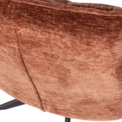 Fauteuils<WOOOD Draaifauteuil Jouke Roestbruin