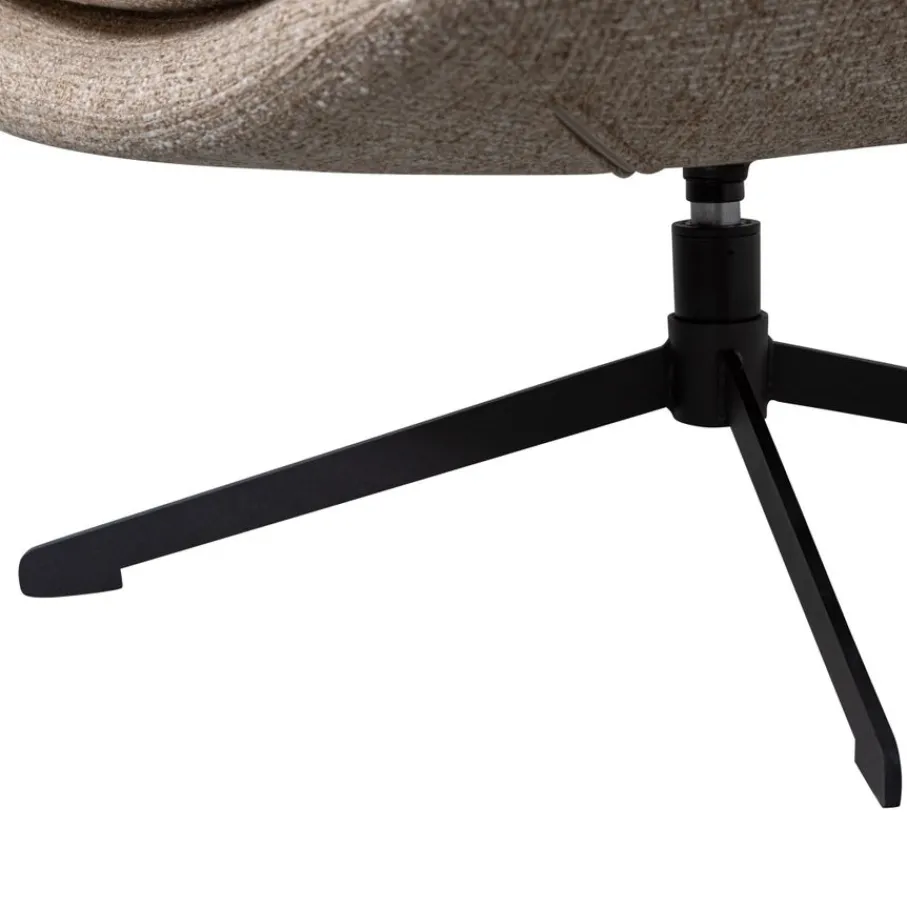 Fauteuils<WOOOD Draaifauteuil Milaro Beige