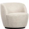Fauteuils<WOOOD Draaifauteuil Serra Crème