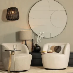 Fauteuils<WOOOD Draaifauteuil Serra Zand