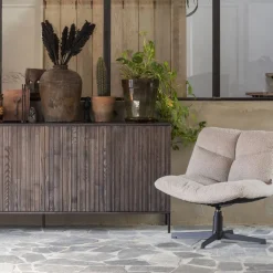 Fauteuils<WOOOD Draaifauteuil Vinny Beige