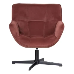 Fauteuils<WOOOD Draaifauteuil Wibo RoodBruin
