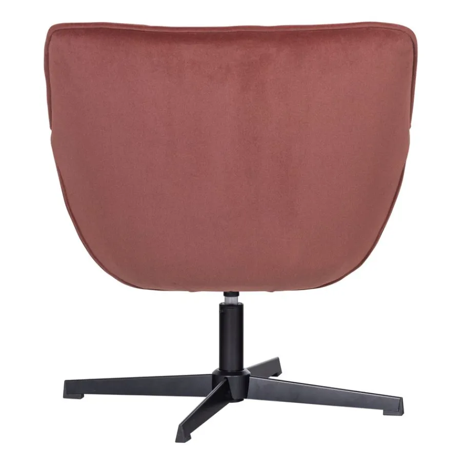 Fauteuils<WOOOD Draaifauteuil Wibo RoodBruin