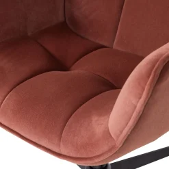 Fauteuils<WOOOD Draaifauteuil Wibo RoodBruin