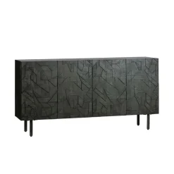 Dressoirs<WOOOD Dressoir Counter Zwart - 160x83x40 cm