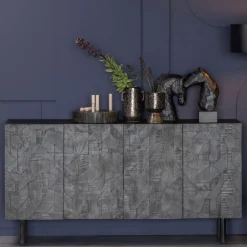 Dressoirs<WOOOD Dressoir Counter Zwart - 160x83x40 cm