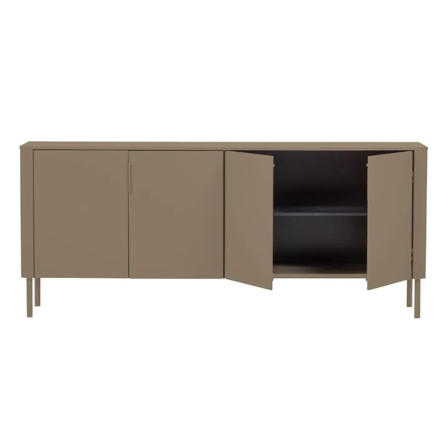 Dressoirs<WOOOD Dressoir Gunnar Mud - 201x85x44 cm
