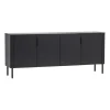 Dressoirs<WOOOD Dressoir Gunnar Zwart - 201x85x44 cm