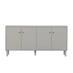 Dressoirs<WOOOD Dressoir Madu Grijs - 160x78x46 cm