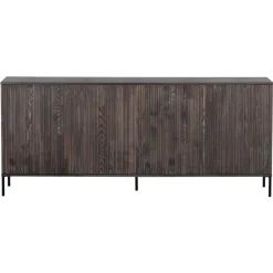 Dressoirs<WOOOD Dressoir New Gravure Bruin - 200x85x46 cm