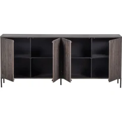 Dressoirs<WOOOD Dressoir New Gravure Bruin - 200x85x46 cm