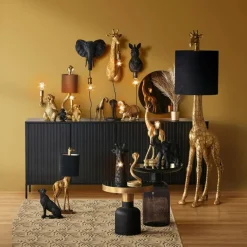 Dressoirs<WOOOD Dressoir New Gravure Zwart - 200x85x46 cm