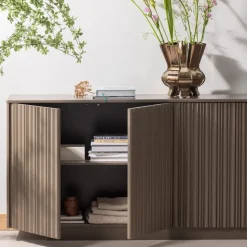 Dressoirs<WOOOD Dressoir Nova Truffel - 200x85x40 cm
