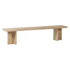 Eetkamerbanken<WOOOD Eetkamerbank Ato Naturel - 180x45 cm