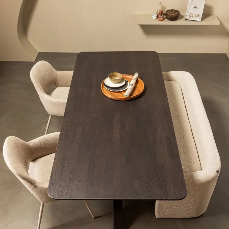 Eetkamerbanken<WOOOD Eetkamerbank Zone Beige - 160 cm