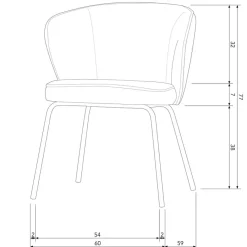 Eetkamerstoelen<WOOOD Eetkamerstoel Admit Taupe