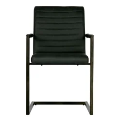Eetkamerstoelen<WOOOD Eetkamerstoel Bas Antraciet