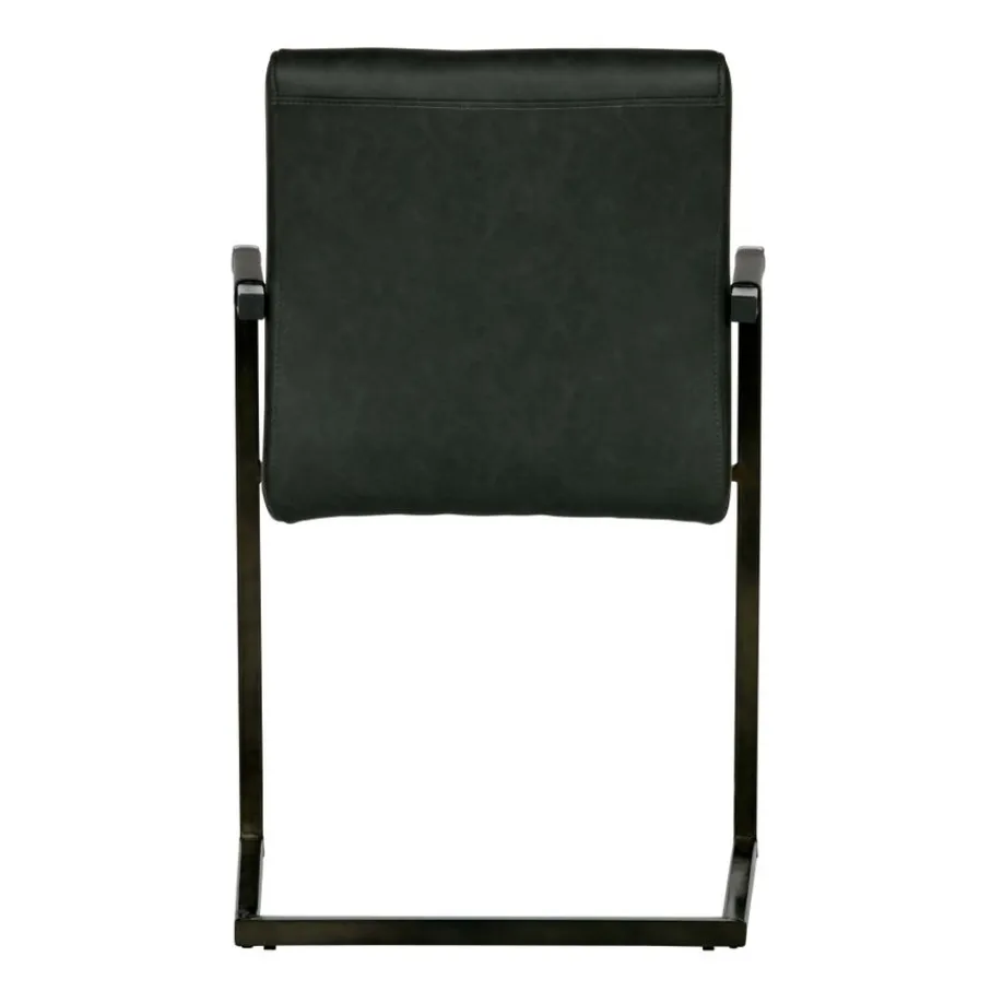 Eetkamerstoelen<WOOOD Eetkamerstoel Bas Antraciet