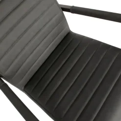 Eetkamerstoelen<WOOOD Eetkamerstoel Bas Antraciet