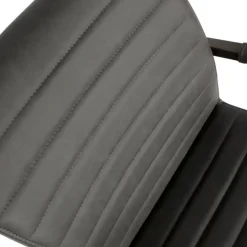 Eetkamerstoelen<WOOOD Eetkamerstoel Bas Antraciet