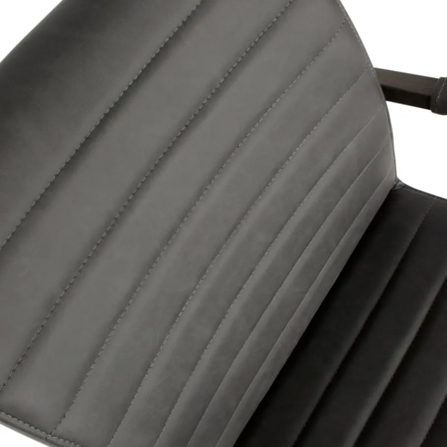 Eetkamerstoelen<WOOOD Eetkamerstoel Bas Antraciet