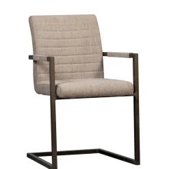 Eetkamerstoelen<WOOOD Eetkamerstoel Bas Zand