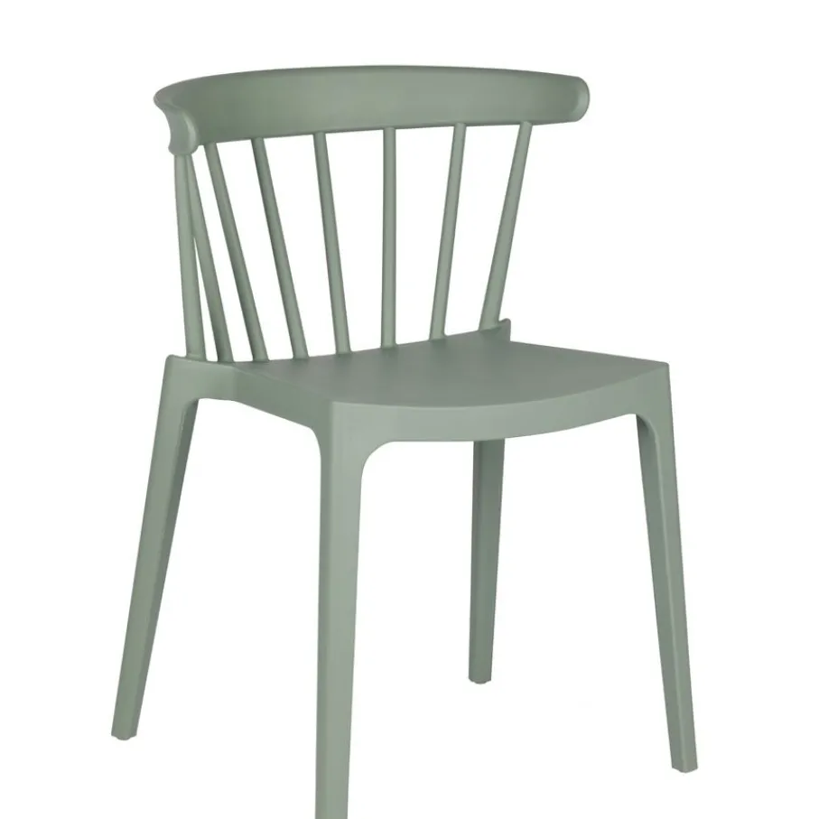Eetkamerstoelen<WOOOD Eetkamerstoel Bliss Groen