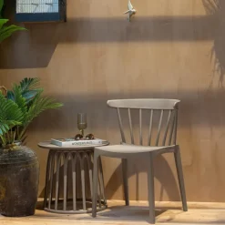 Eetkamerstoelen<WOOOD Eetkamerstoel Bliss Taupe
