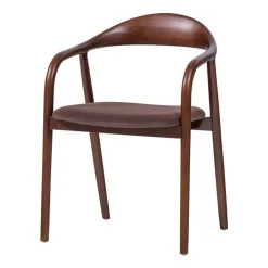 Eetkamerstoelen<WOOOD Eetkamerstoel Bran Bruin