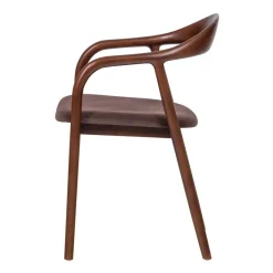Eetkamerstoelen<WOOOD Eetkamerstoel Bran Bruin