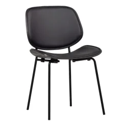 Eetkamerstoelen<WOOOD Eetkamerstoel Close Zwart
