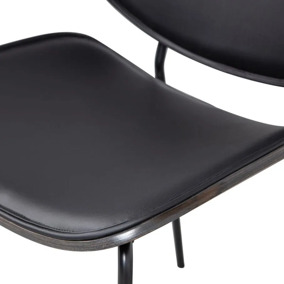 Eetkamerstoelen<WOOOD Eetkamerstoel Close Zwart