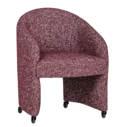 Eetkamerstoelen<WOOOD Eetkamerstoel Cordo Bordeauxrood
