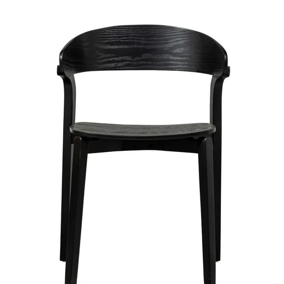 Eetkamerstoelen<WOOOD Eetkamerstoel Cras Zwart