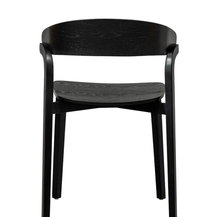 Eetkamerstoelen<WOOOD Eetkamerstoel Cras Zwart