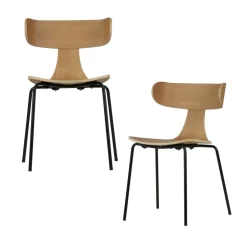 Eetkamerstoelen<WOOOD Eetkamerstoel Form Naturel