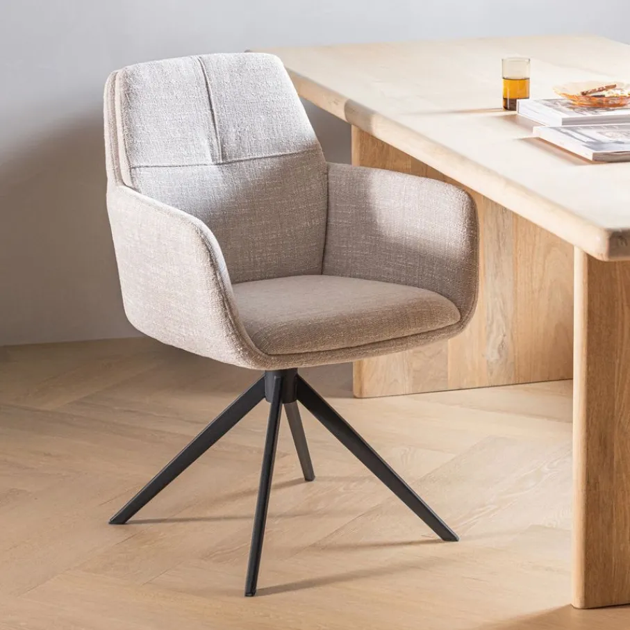 Eetkamerstoelen<WOOOD Eetkamerstoel Grant Naturel