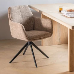 Eetkamerstoelen<WOOOD Eetkamerstoel Grant Zand