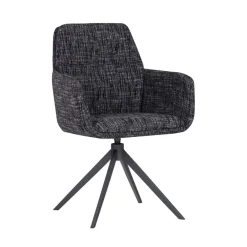 Eetkamerstoelen<WOOOD Eetkamerstoel Grant Zwart