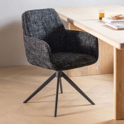 Eetkamerstoelen<WOOOD Eetkamerstoel Grant Zwart
