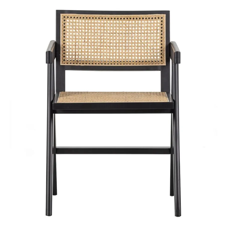 Eetkamerstoelen<WOOOD Eetkamerstoel Gunn Zwart
