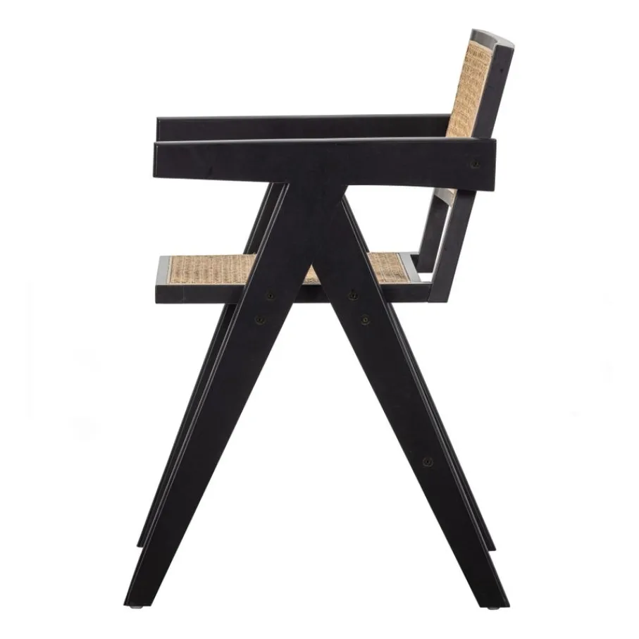 Eetkamerstoelen<WOOOD Eetkamerstoel Gunn Zwart