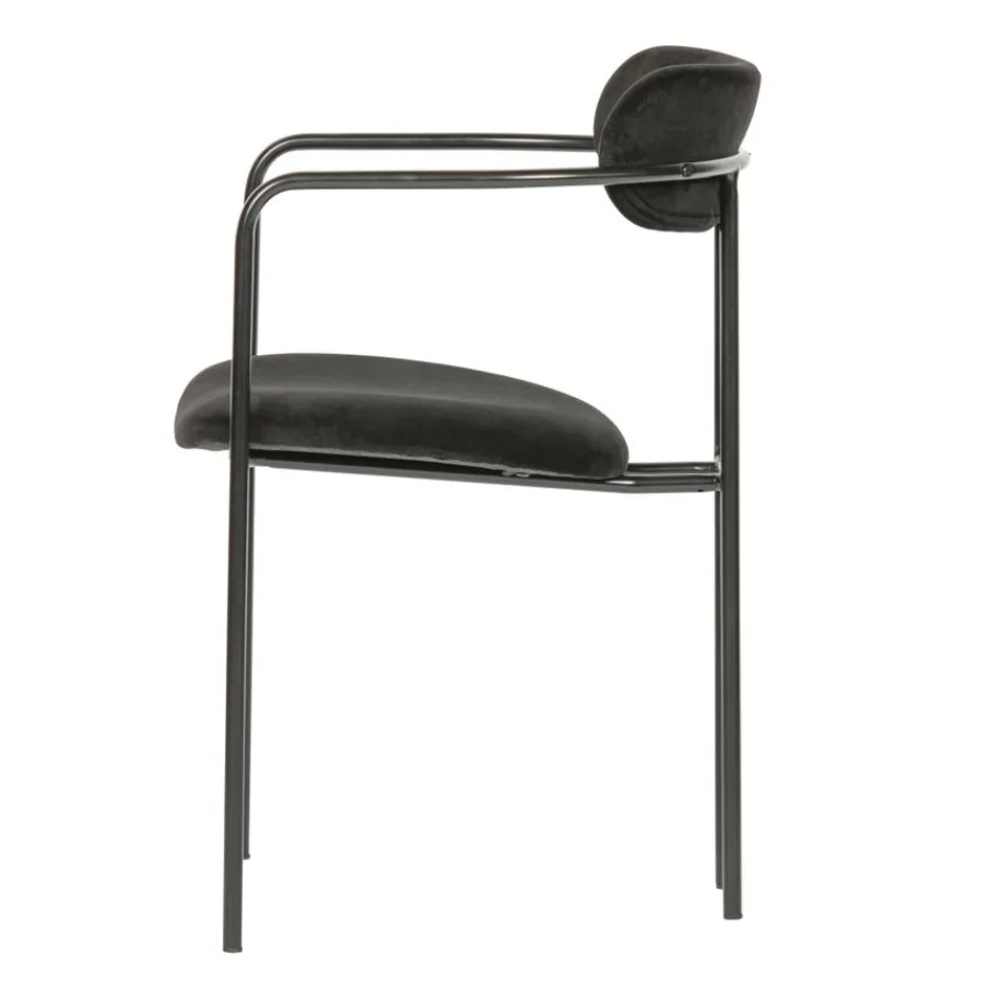 Eetkamerstoelen<WOOOD Eetkamerstoel Ivy Zwart