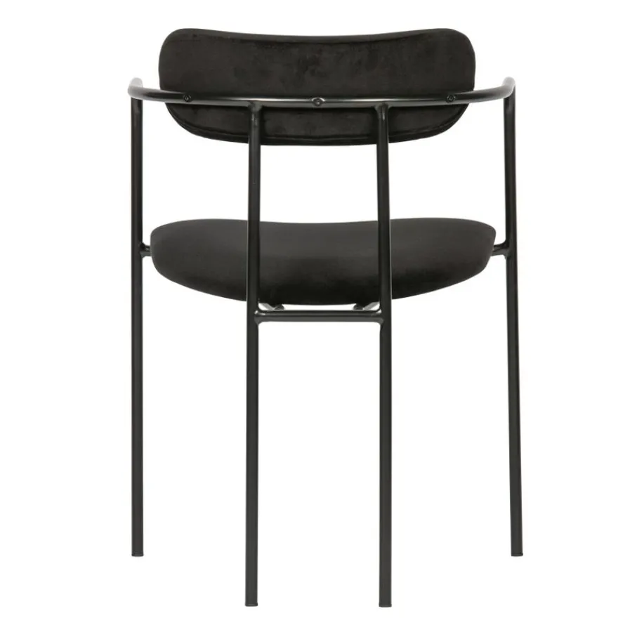 Eetkamerstoelen<WOOOD Eetkamerstoel Ivy Zwart