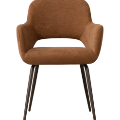Eetkamerstoelen<WOOOD Eetkamerstoel Jenny Bruin