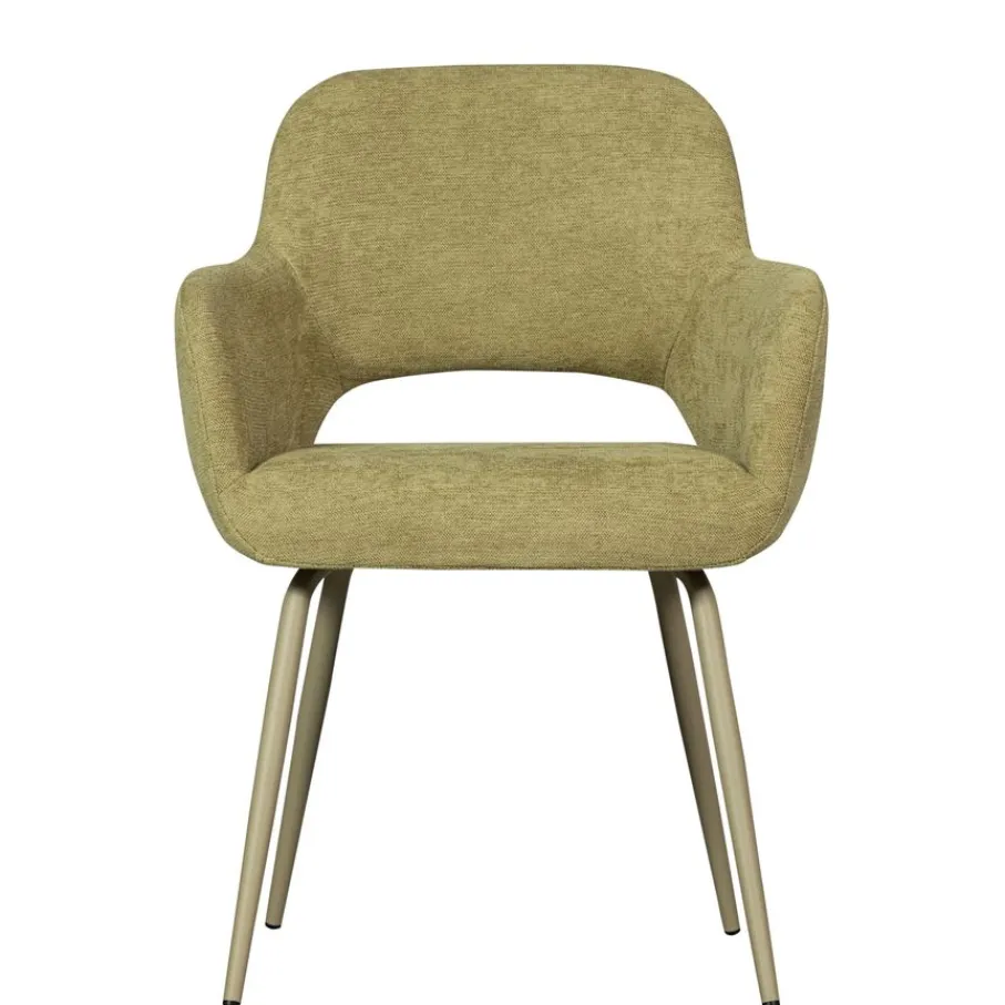 Eetkamerstoelen<WOOOD Eetkamerstoel Jenny Groen