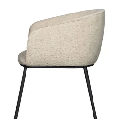 Eetkamerstoelen<WOOOD Eetkamerstoel Leon Beige