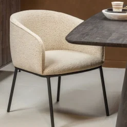 Eetkamerstoelen<WOOOD Eetkamerstoel Leon Beige