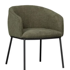 Eetkamerstoelen<WOOOD Eetkamerstoel Leon Groen